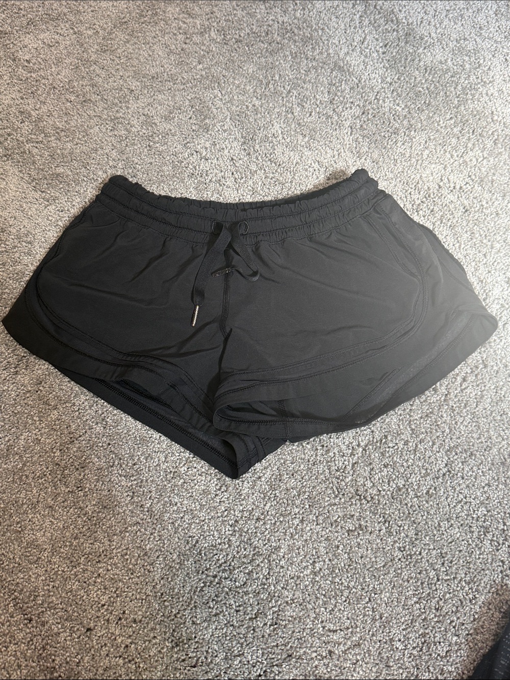 lululemon athletica Black Running Shorts with Inner Liner